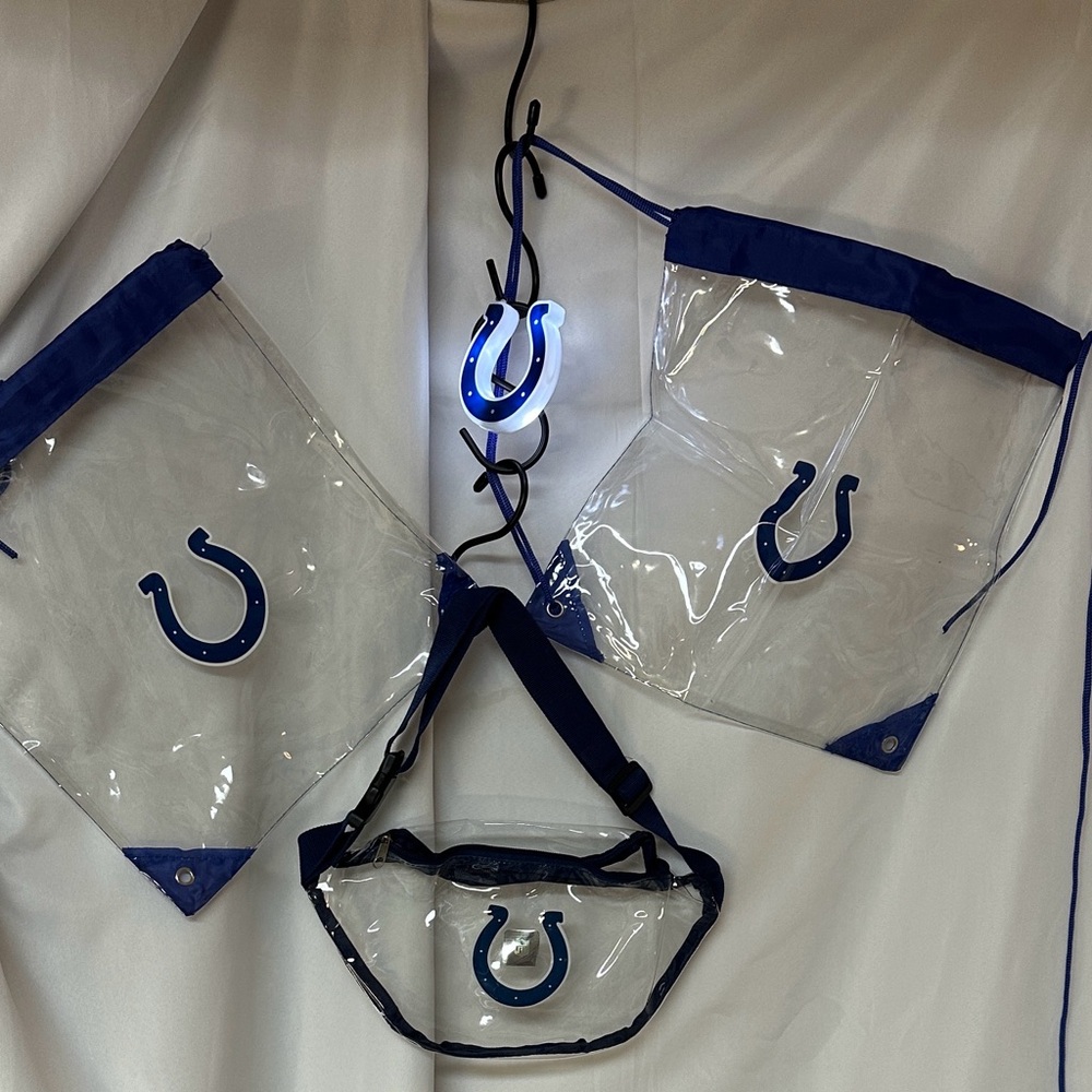 Indianapolis Colts stadium approved clear logo bags